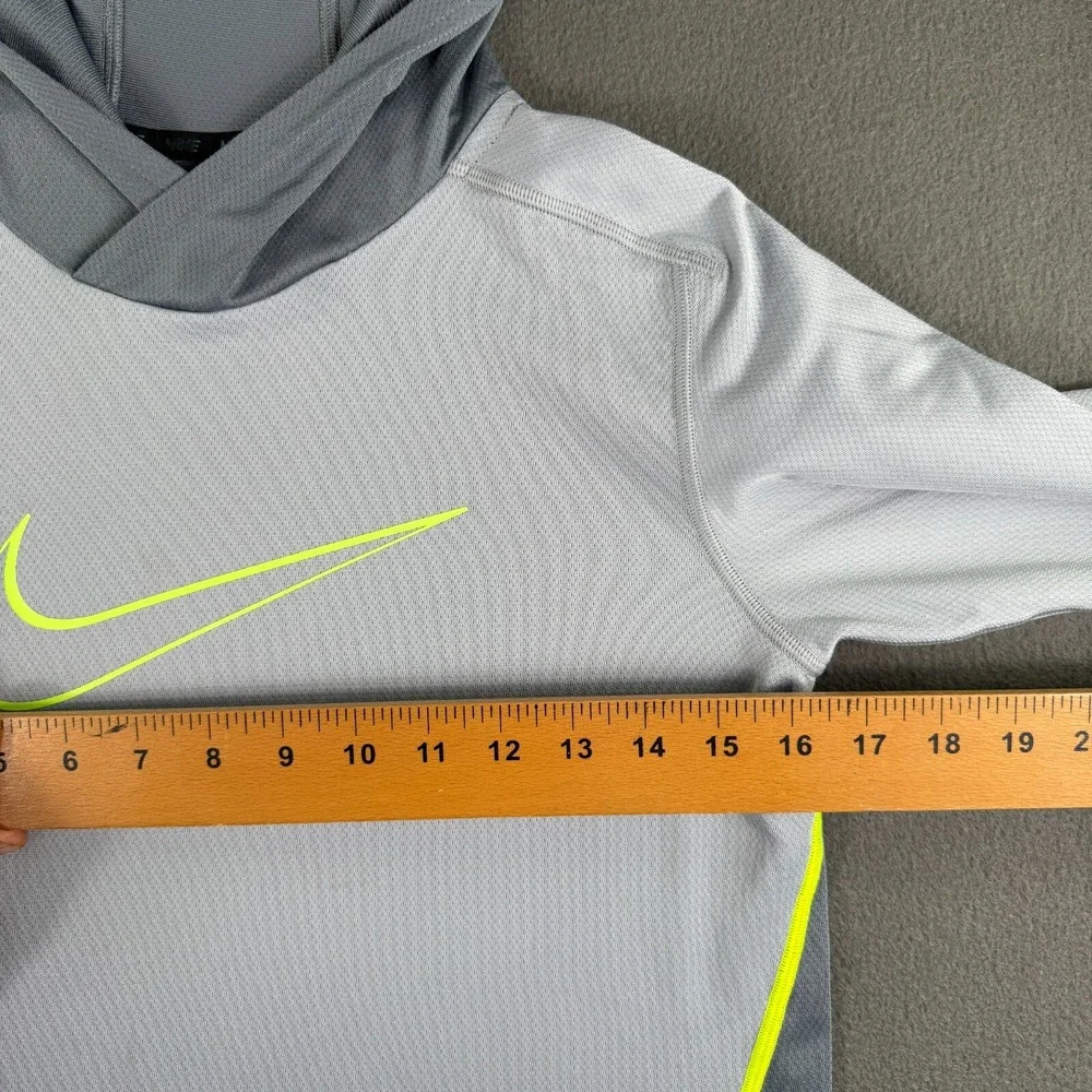 Nike Hoodie Women XL Dri Fit Swoosh Running Gym Gray Outdoors Spring Wicking EUC